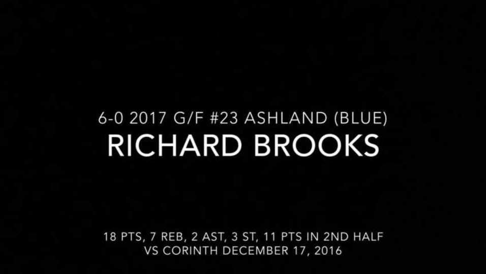 Richard Brooks Highlights vs Corinth