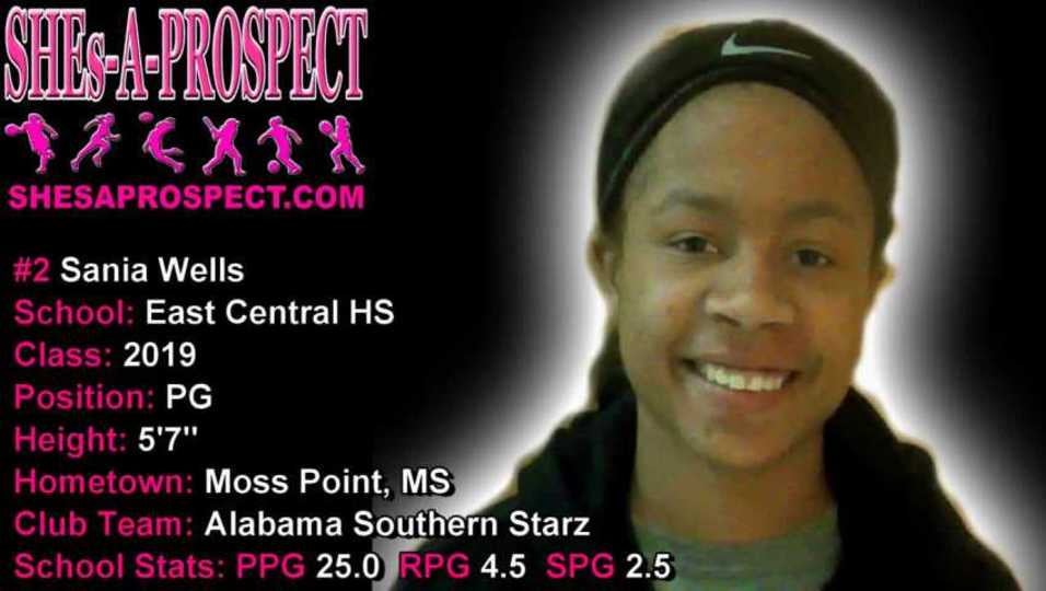 #2 Sania Wells 5'7" 2019 PG S-A-P Highlights 2016-17 Season