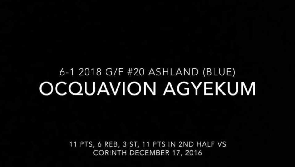 Ocquavion Agyekum Highlights vs Corinth