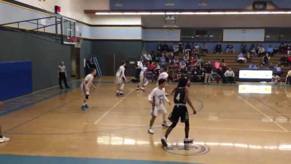 Davin Lusung with the layup