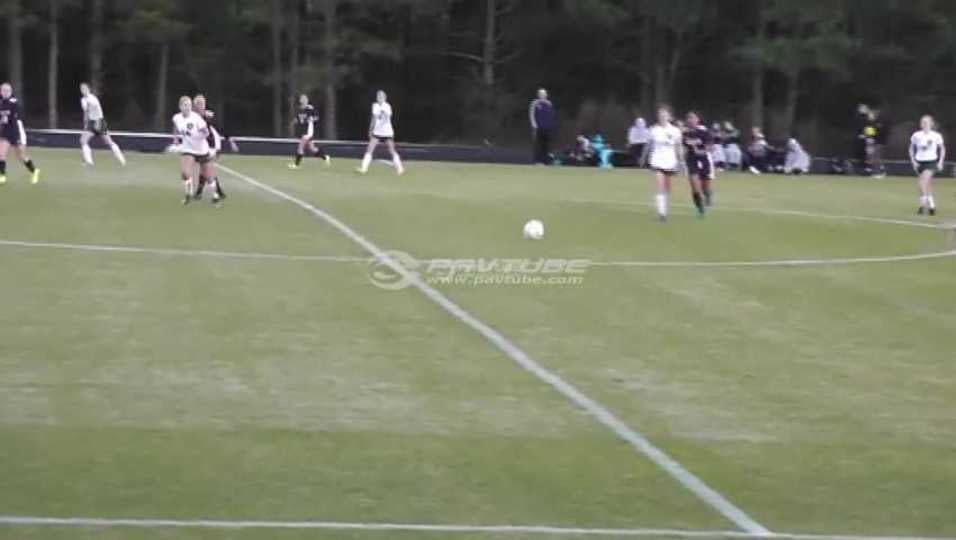 Sarah's goal in East Side scrimmage