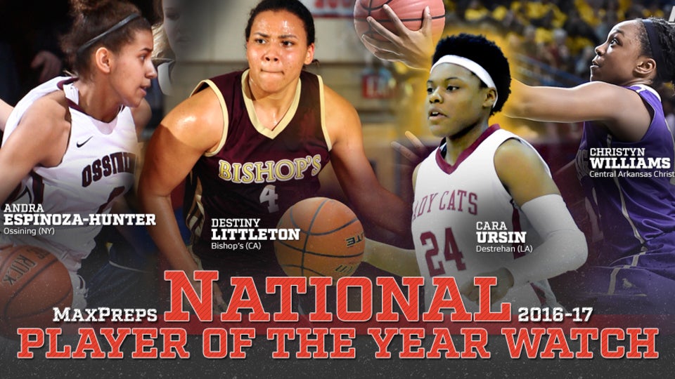 2016-17 MaxPreps National Girls Basketball Player of the Year Watch