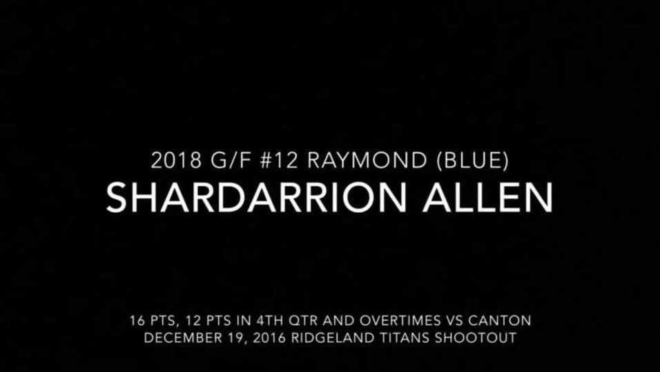 SharDarrion Allen Highlights vs Canton Ridgeland Titans Shootout