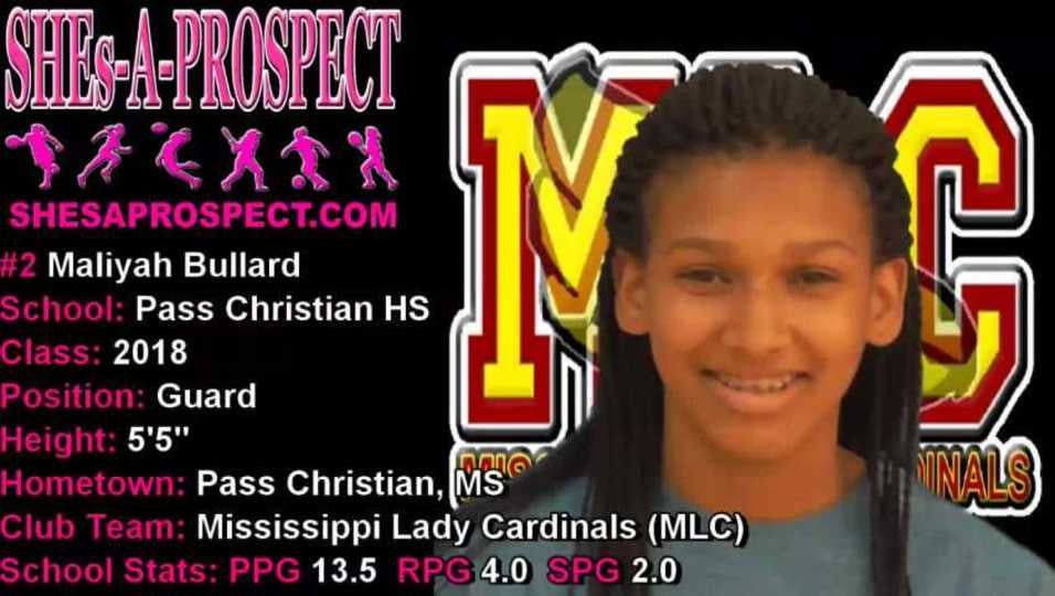 #2 Maliyah Bullard 5'5" 2018 Guard S-A-P Highlights 2016-17 High School Basketball Season