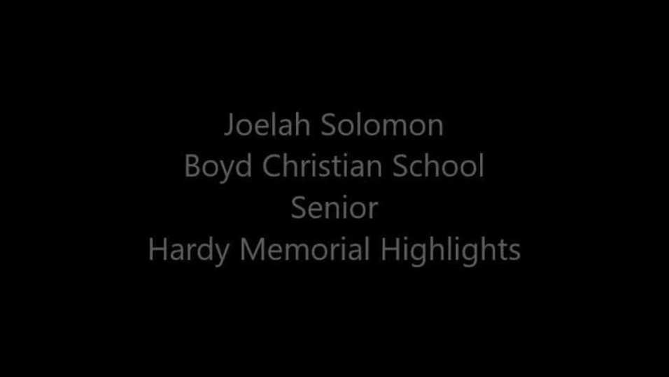 Joelah Solomon - Hardy Memorial Highlights