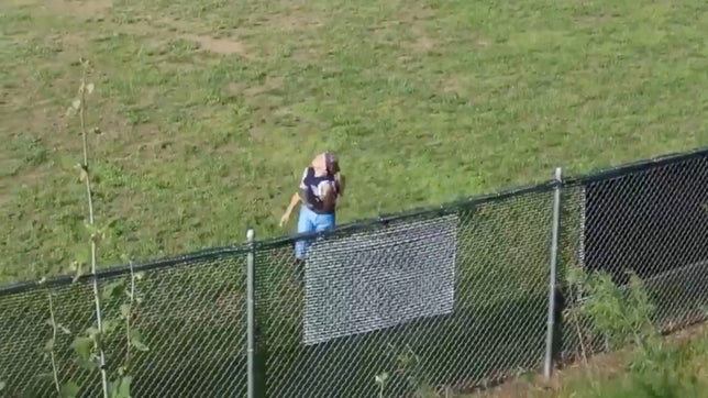 The best part of this video is the reaction from the outfielder after crashing hard into the fence. Is it fair to say John Cena was the outfield fence and she just didn't see him? Music: http://www.bensound.com