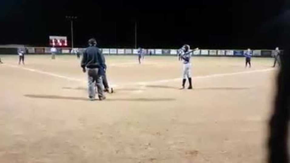 Deborah Hamilton singles on 2 out base hit