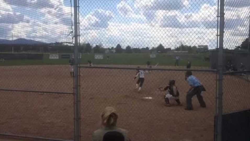 OF/Slapper Kate Kukla triples vs Rocky Mountain High School-State Championship Tournament