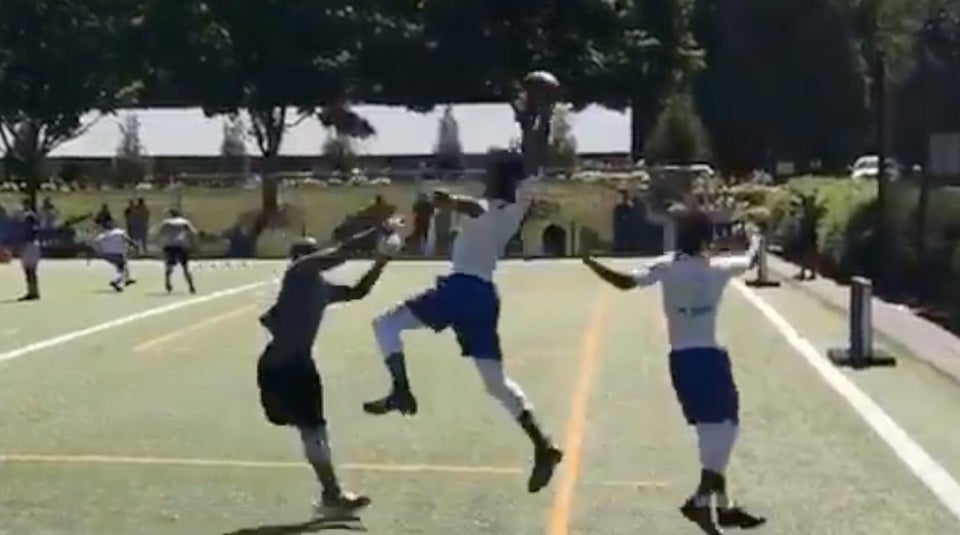 5-star Justyn Ross snags one-handed TD