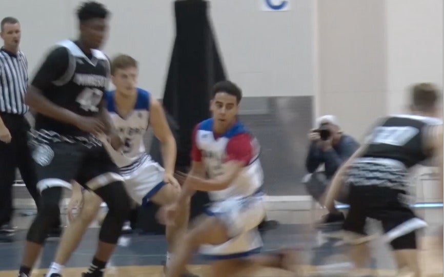 Calvin Wishart catches defender leaning