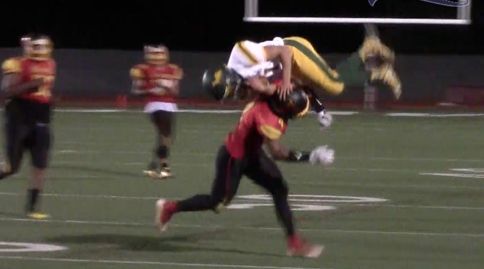 Punter gets absolutely destroyed