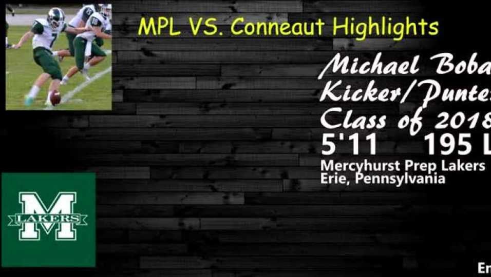 Kicking Recap Mercyhurst vs Conneaut