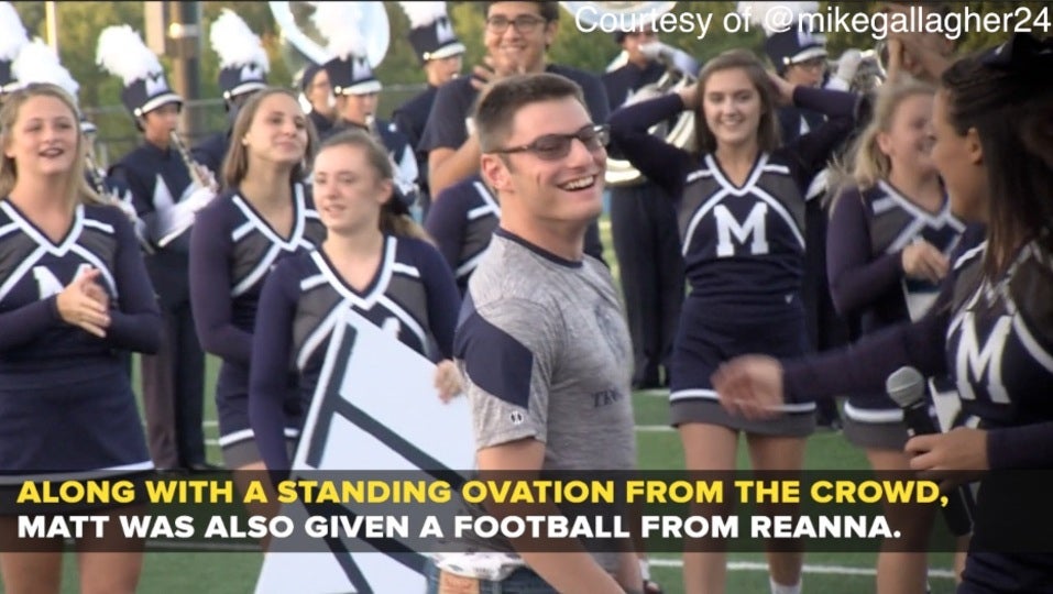 Team manager with cerebral palsy gets special surprise