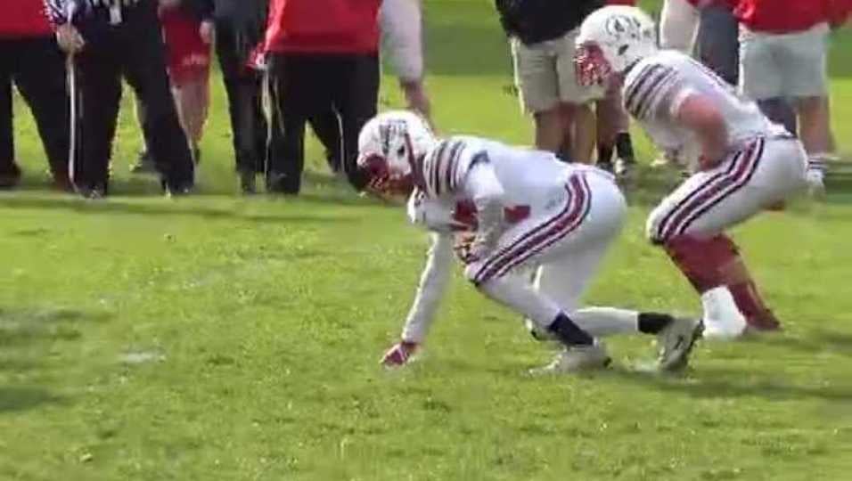 Derek Doherty running back against Whittier