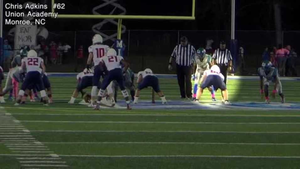 Chris Adkins # 62 Union Academy 3