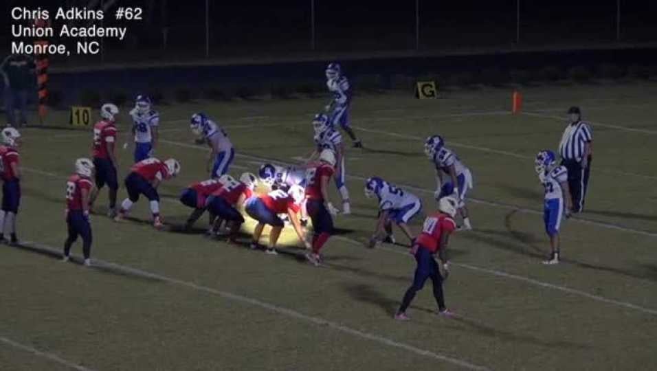 Chris Adkins # 62 Union Academy 2