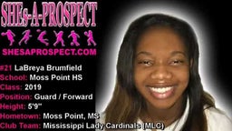 M.L.C. #21 LaBreya Brumfield 5'9" 2019 G/F 2017 Ball Is Life Highlights