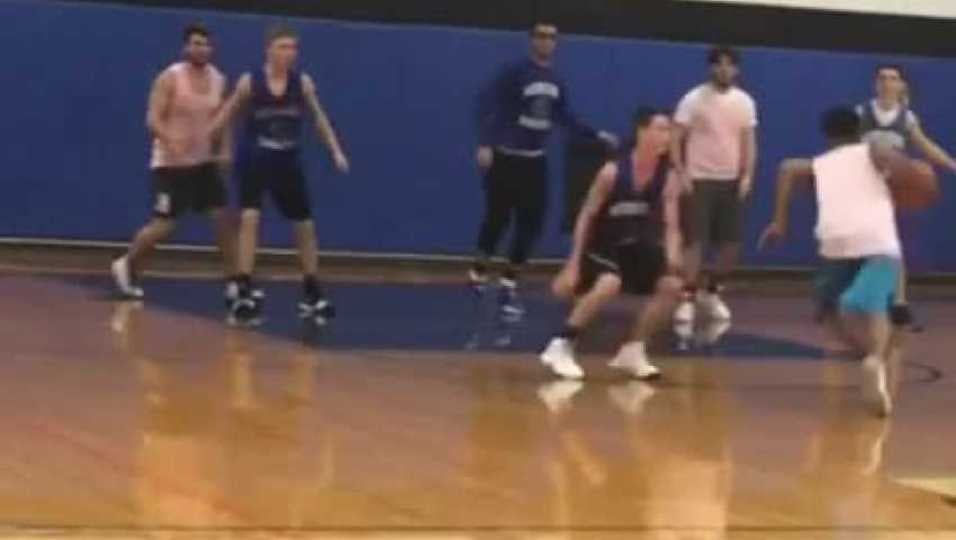 DJ Alicea Highlights in Scrimmage vs Glen Ridge HS