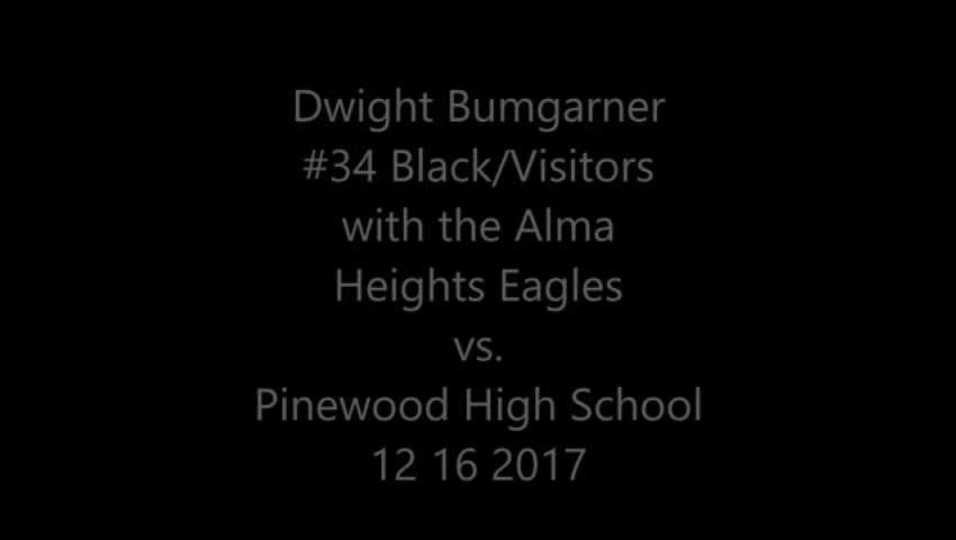 Dwight Bumgarner #34 Black with the Alma Heights Eagles vs. Pinewood
