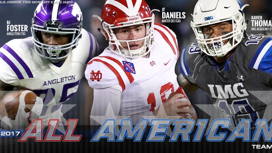 JT Daniels' leads a star-studded list of 62 of the best high school football players in the country.