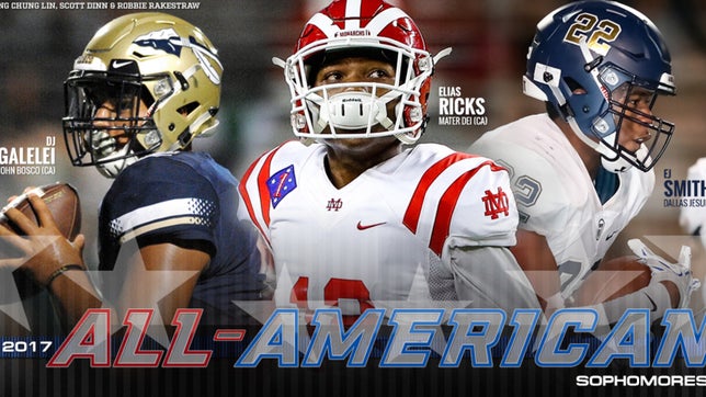 Here are some of the notable players on the 2017 MaxPreps Sophomore All-American team, including the Sophomore of the Year - DJ Uiagalelei.