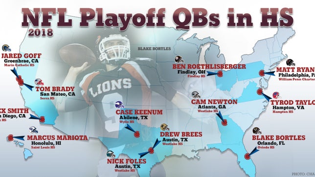 Check out some of the quarterbacks that are playing in this year's postseason including Tom Brady, Ben Roethlisberger, Cam Newton, Jared Goff, Marcus Mariota, Tyrod Taylor, Blake Bortles, and Alex Smith.