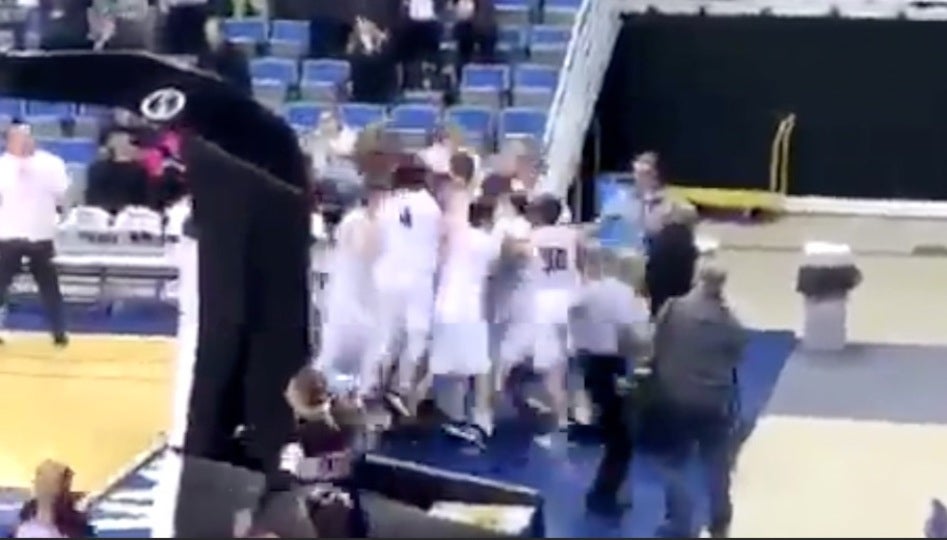 Recreating Valpo's legendary "the shot"