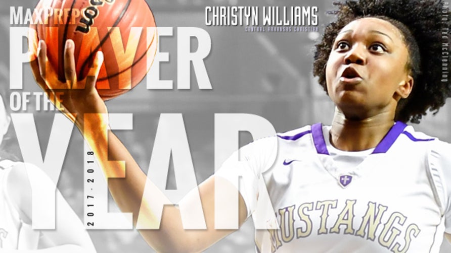 The MaxPreps 2017-18 National Girls Basketball Player of the Year is Christyn Williams of Central Arkansas Christian.