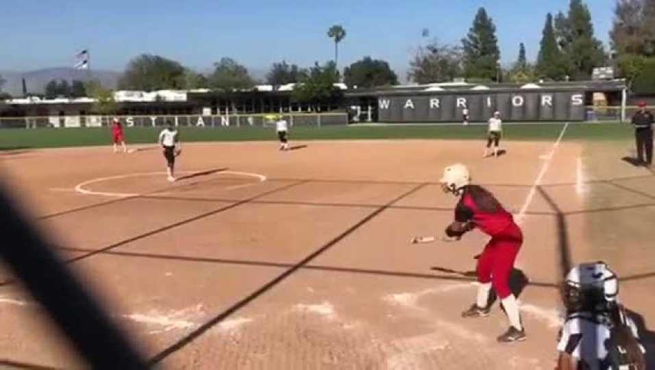 Headfirst slide Triple!