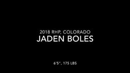 Jaden Boles, 2018 RHP, Discovery Canyon HS