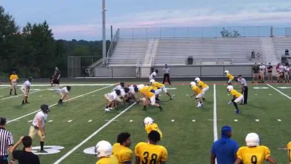 Raider TD in scrimmage vs Cornell