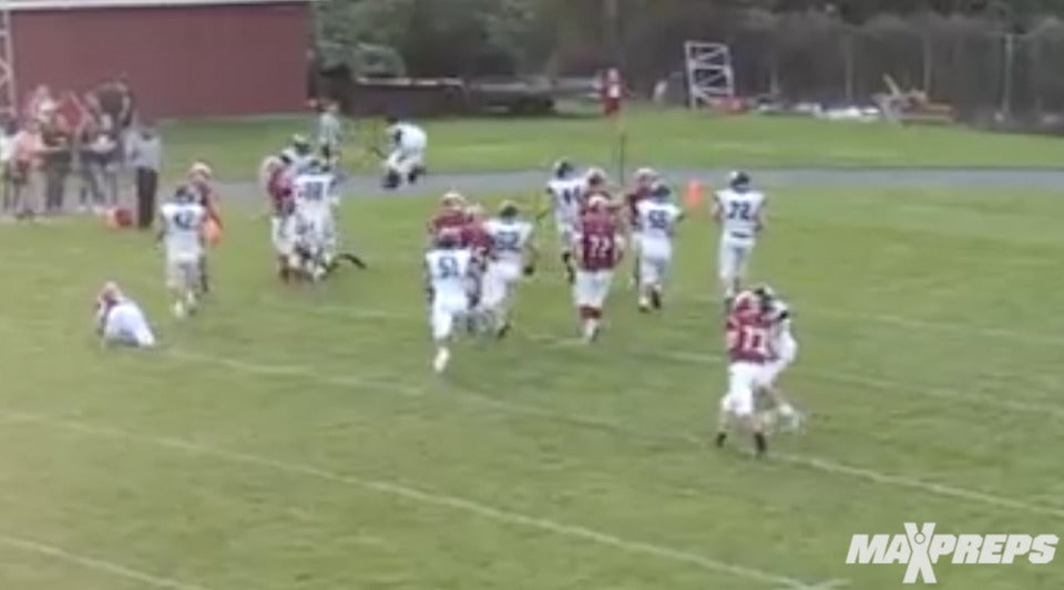 Rushing touchdown with style