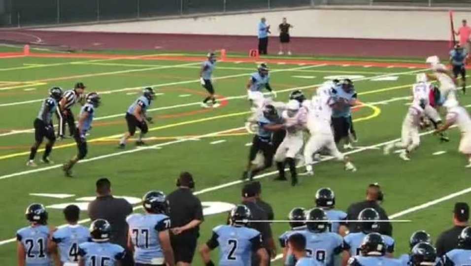 #24 J. Martinez Middle Linebacker - Azusa vs Ganesha