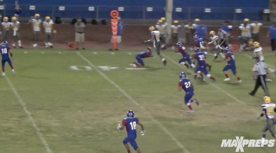 Boise State commit doing his best Le'Veon Bell reenactment