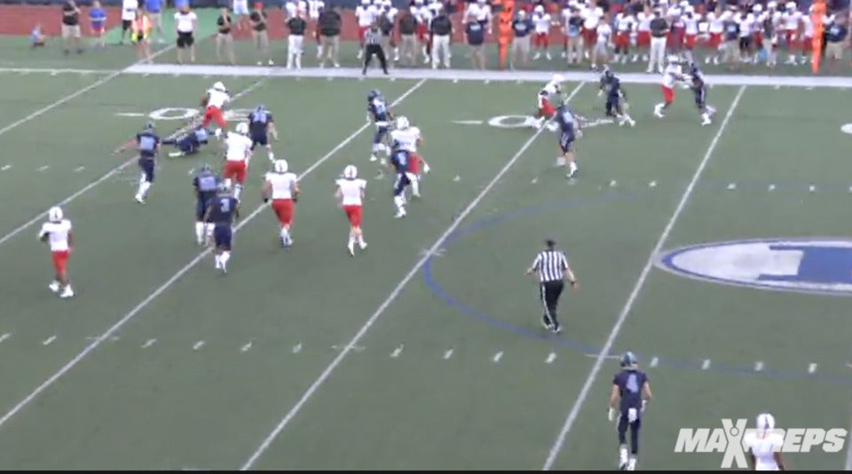 Georgia commit coming out hot on the first play of the game