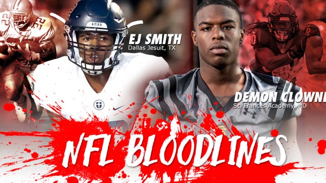 There are a bunch of NFL bloodlines currently in high school football featuring Deion Sanders' kids, Jadeveon Clowney's cousin Demon Clowney, Marvin Harrison's son Marvin Harrison Jr., Chad Johnson's son Chad Johnson Jr. and a bunch more.
