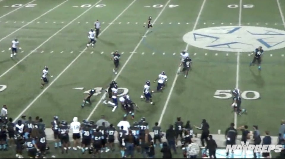 A 99 yard pick six to win the game