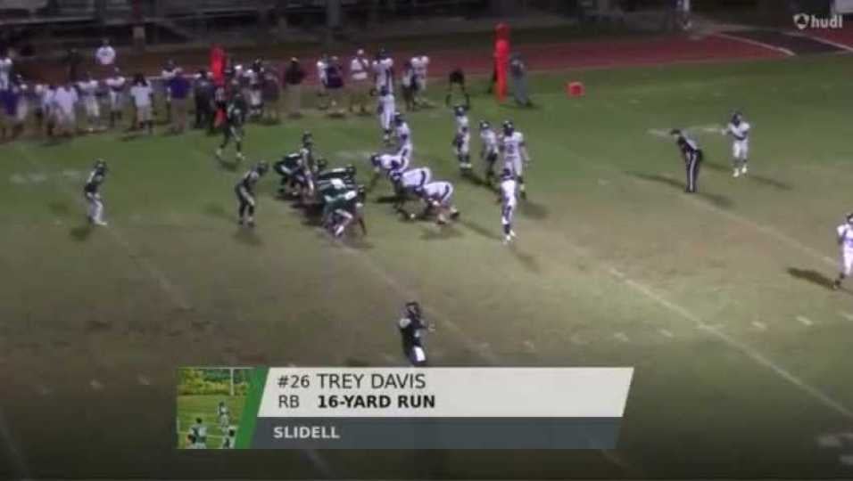 Trey 16 yard run vs Hammond
