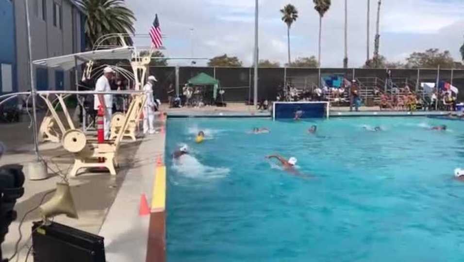 Ryan Brookens scores Half Court immediately after Ben Ayers wins sprint