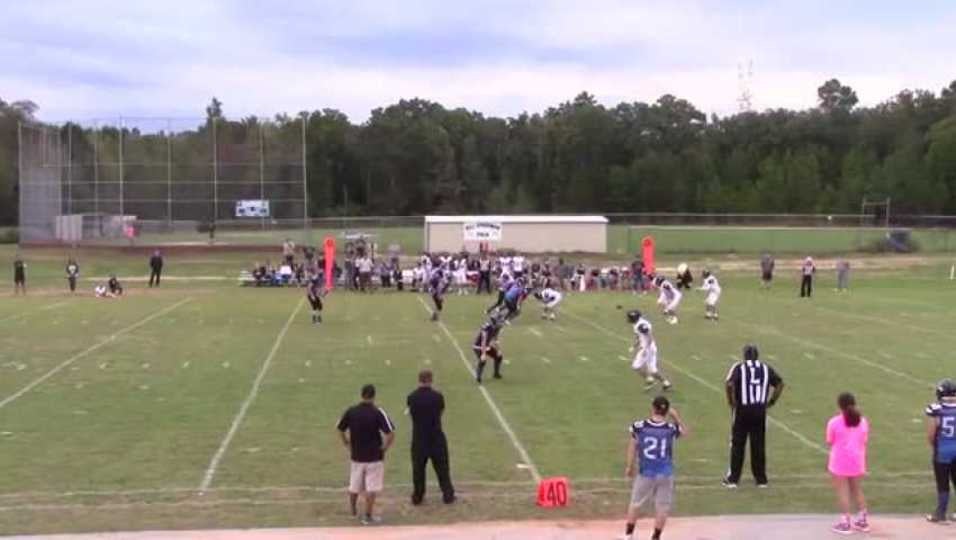 Long pass to Griffin Standrige 4.