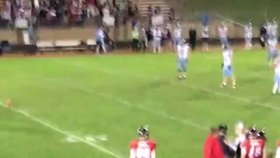 Sairge Saldivar Final Kickoff of the game against Forest Hills Northern 9.21.18.