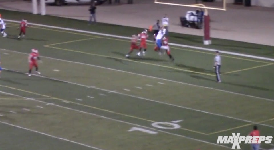 Game winning catch over three defenders