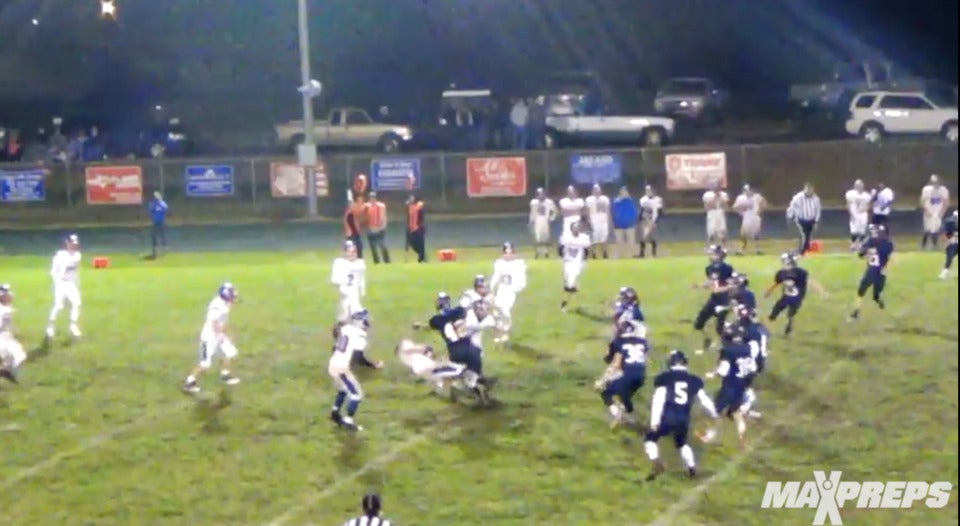 Kansas kicking recruit Tyson Villalpando making a big time tackle