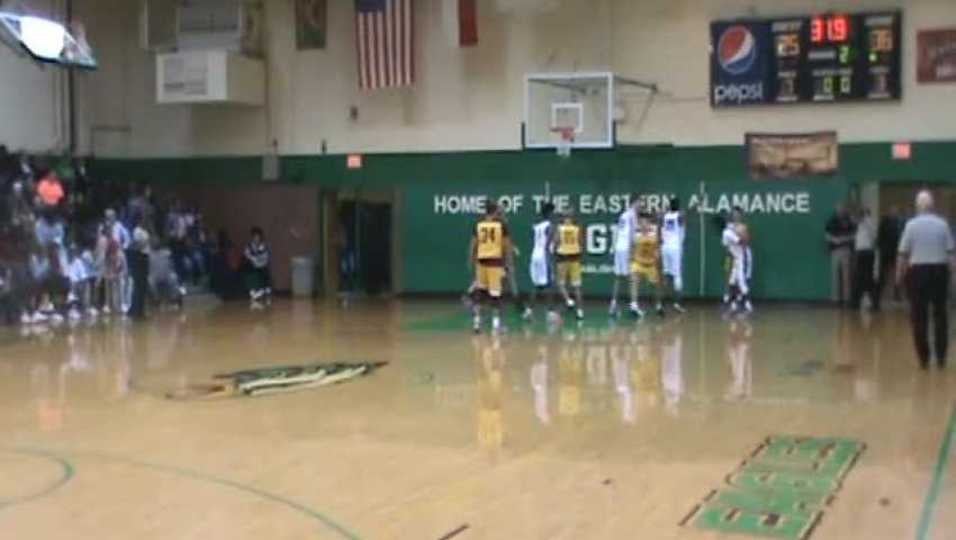 Block leading to dunk