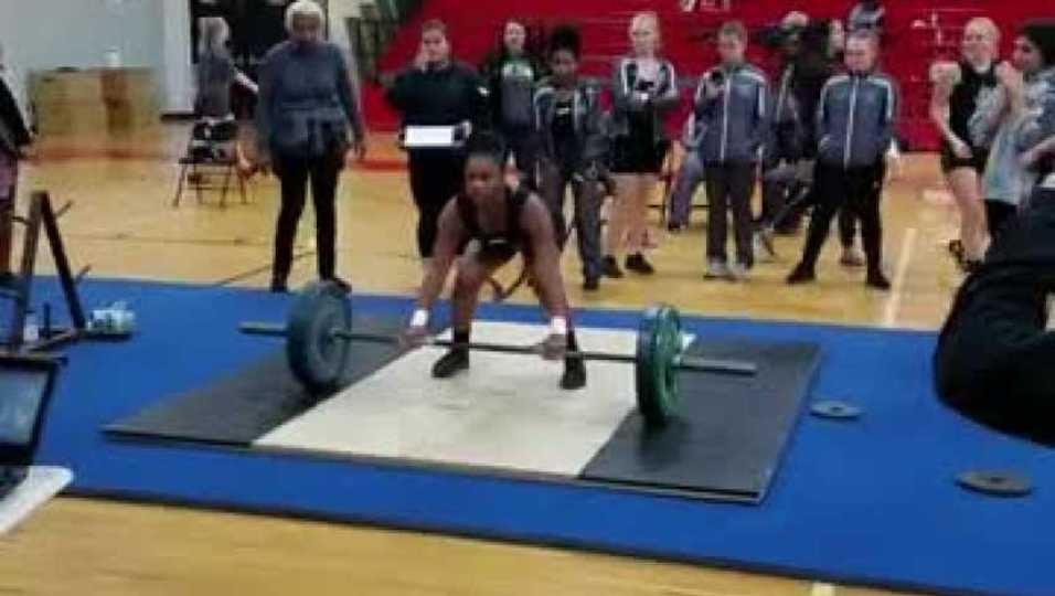 Wandaleen Harris Senior Year Clean and Jerk