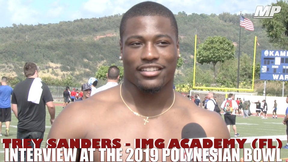 2019 Alabama signee Trey Sanders interview at Polynesian Bowl