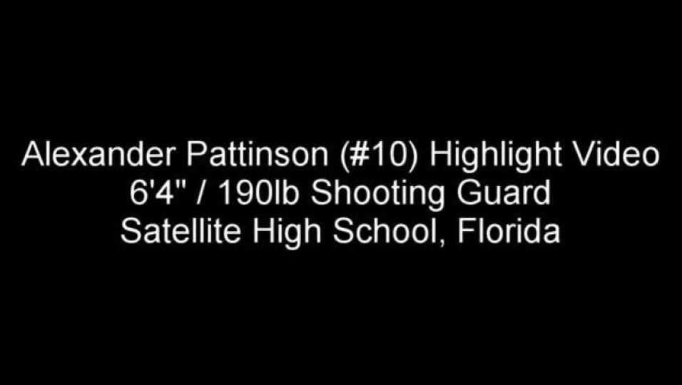 Alex Pattinson (#10) Highlights