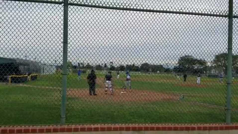 El Rancho vs. Costa Mesa Diego Ortega Hits a Double
