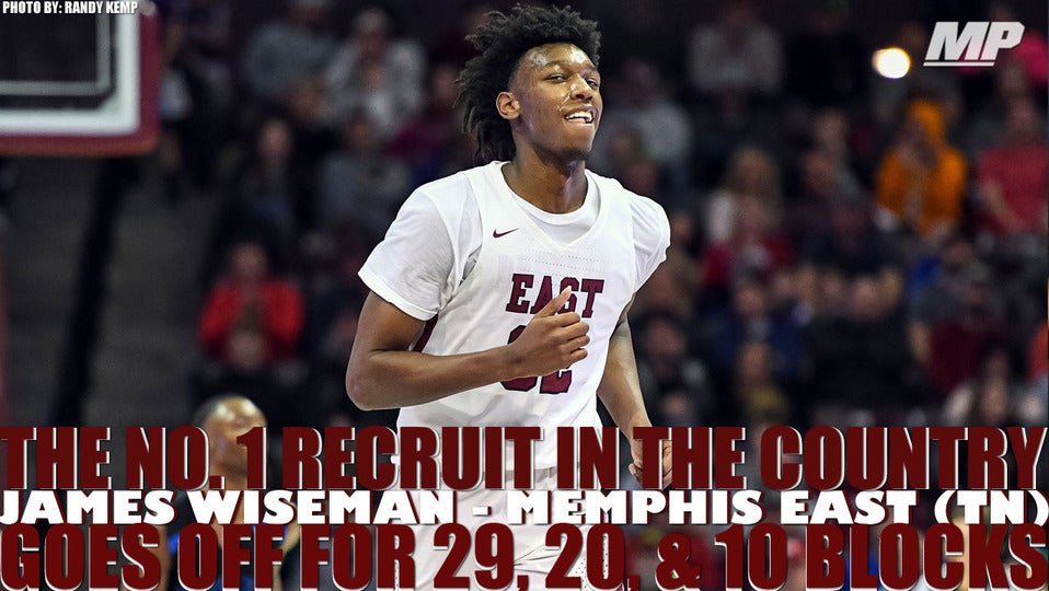 James Wiseman goes off for 29, 20, and 10 blocks