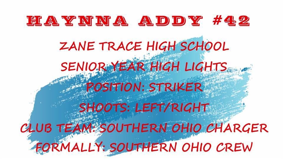 HAYNNA ADDY'S 12th GRADE HIGH LIGHTS